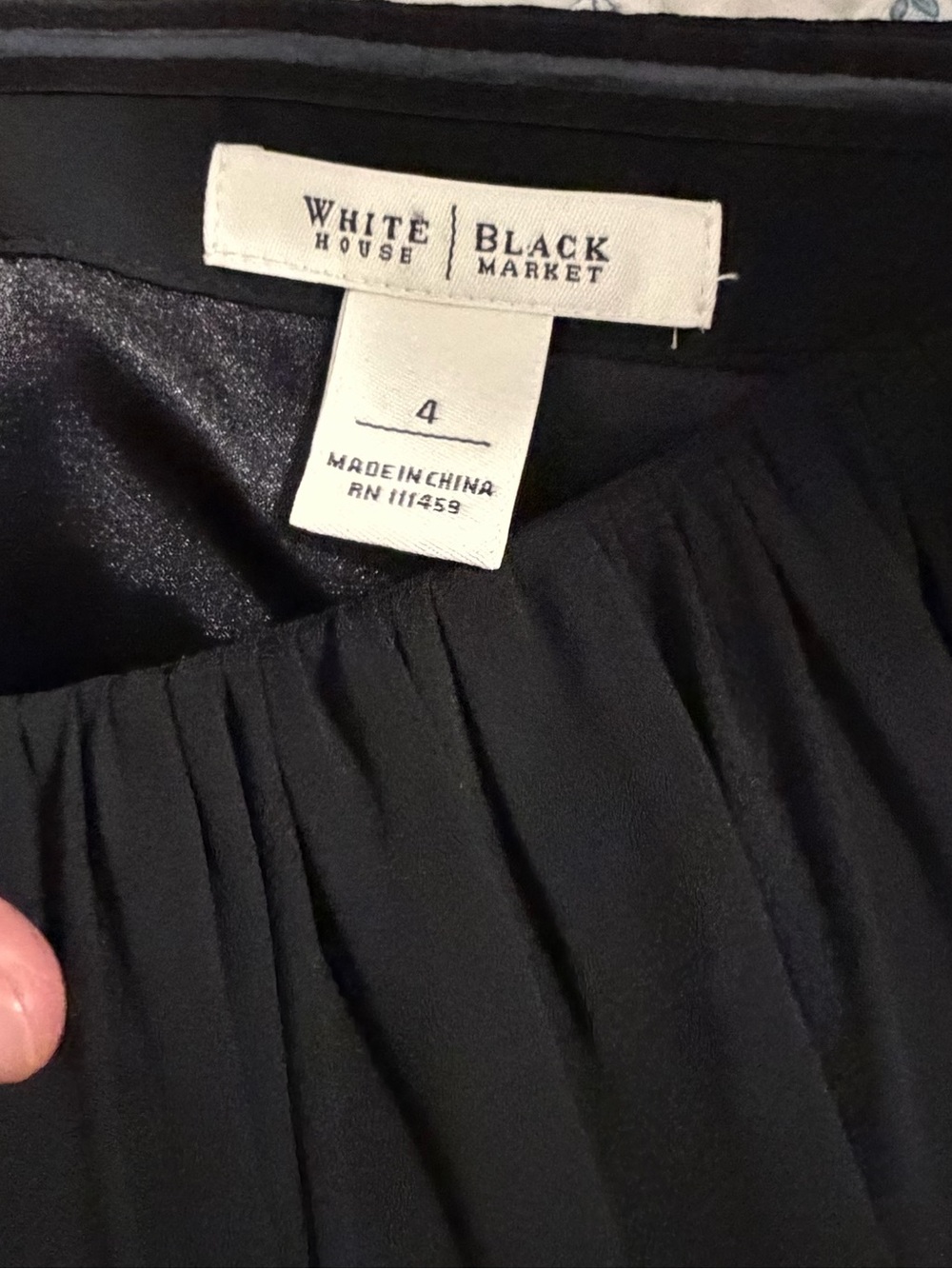 White House Black Market Black Strapless Ruffle Tiered Mini Dress - Picture 5 of 5